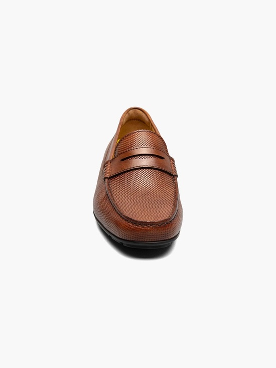 Mens Florsheim Motor Penny Driver Cognac Leather, 13411-221 main image 5